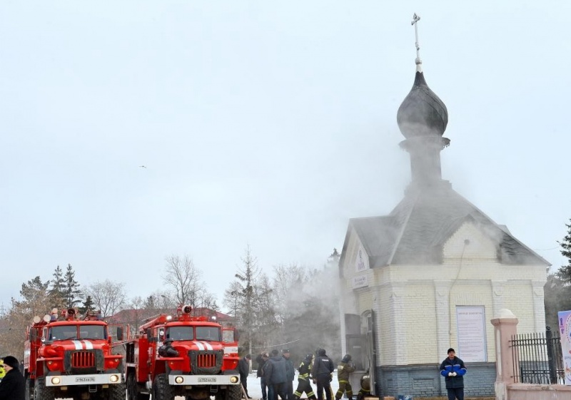 Пожар – в часовне Бугуруслана